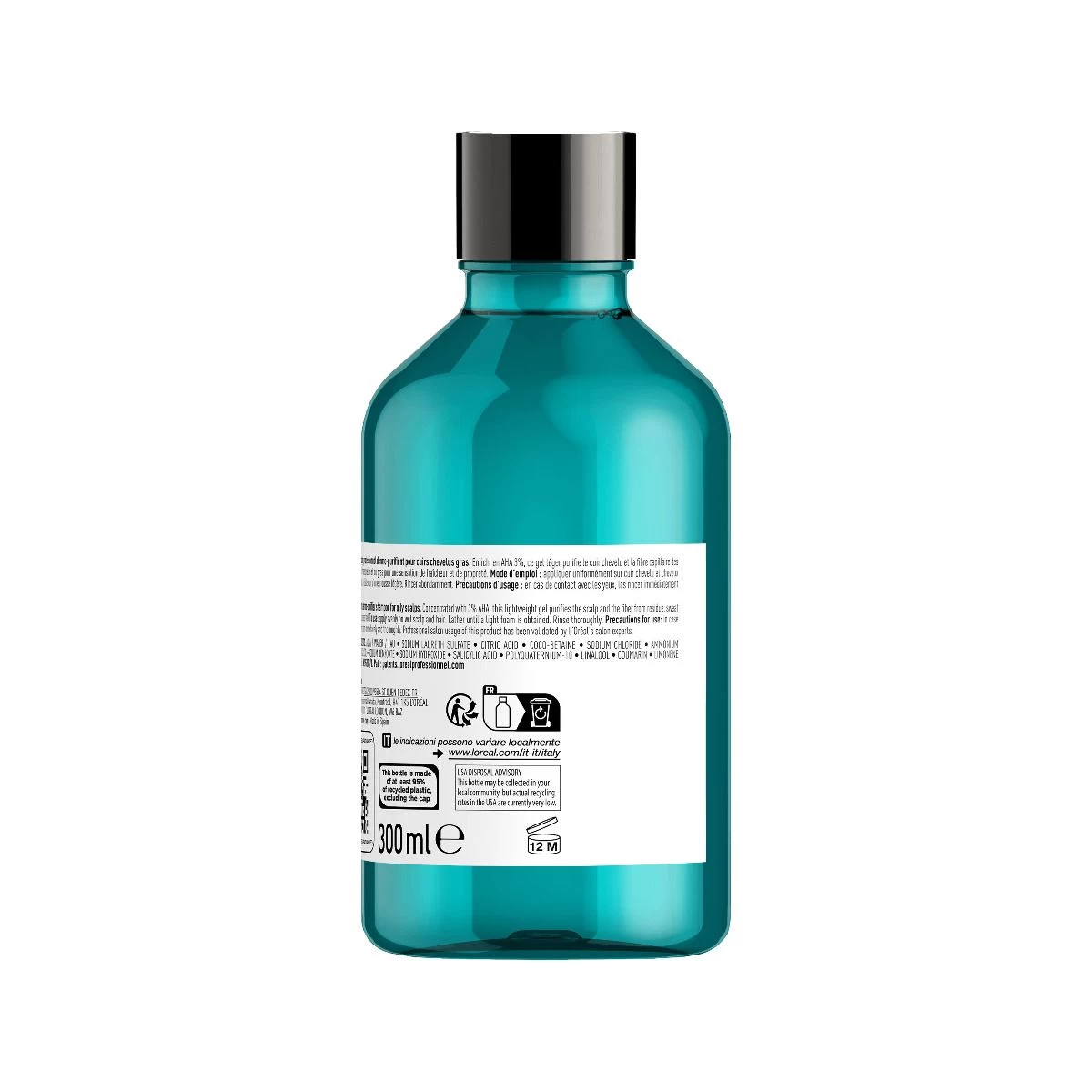 L'Oreal L'Oréal Scalp Advanced Anti-Oiliness Dermo-Purifier Shampoo 300ml - Afbeelding 2