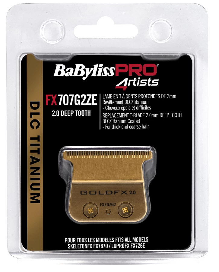 Babyliss PRO 4Artists T-Blade Titanium Deep Tooth 2.0mm - Afbeelding 2
