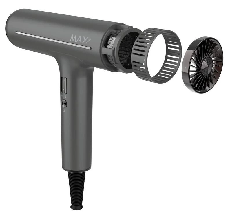 Max Pro Infinity Hairdryer 2100W Donker Grijs - Afbeelding 2