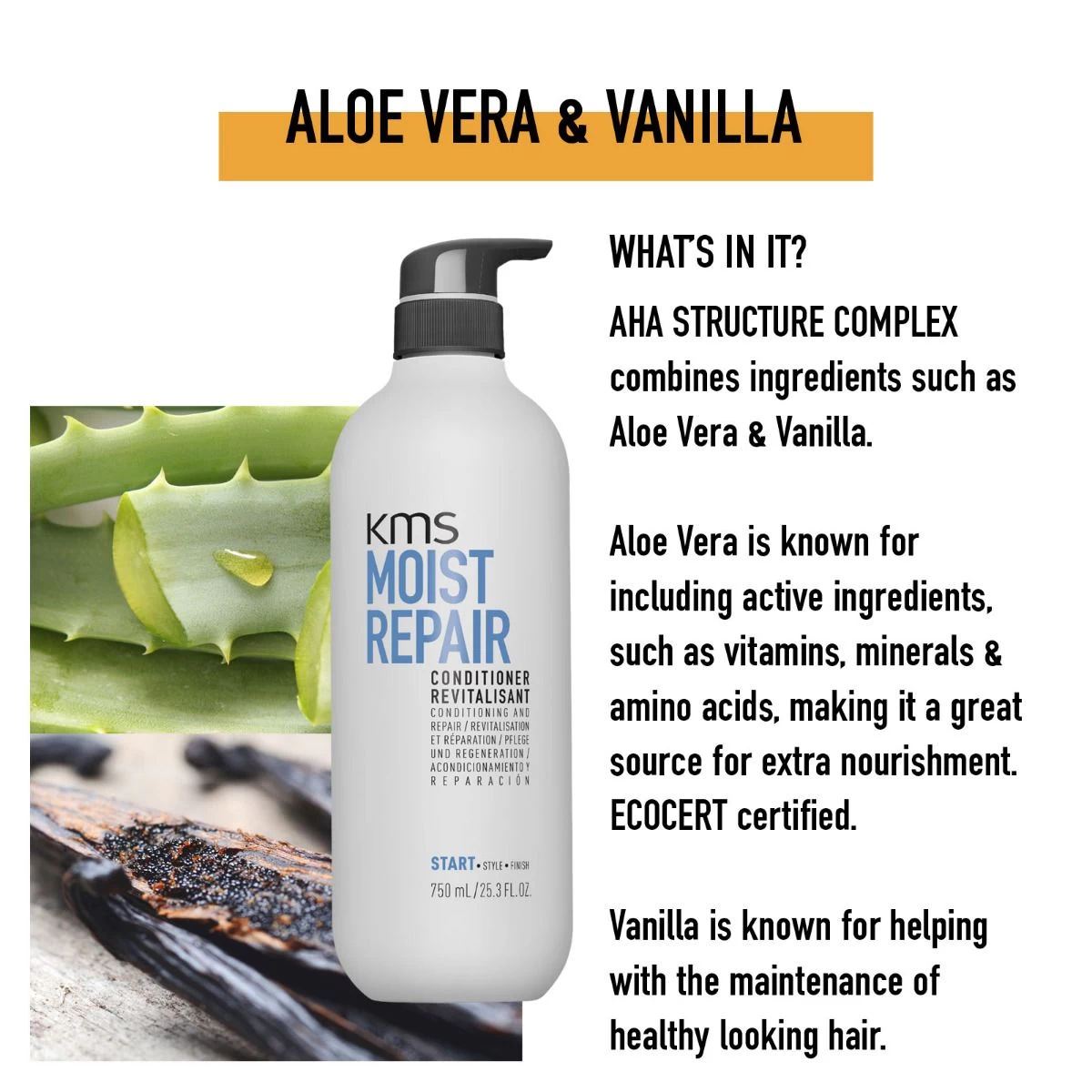 KMS MoistRepair Conditioner 750ml - Afbeelding 3