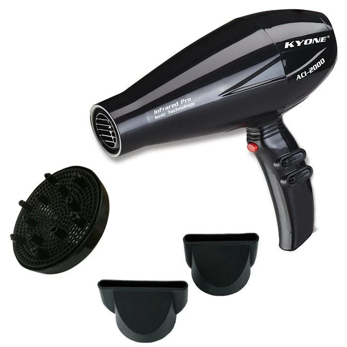 Kyone ACI-2000 Infrarood Haardroger Zwart