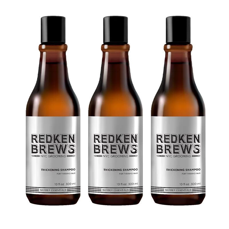 Redken Brews Thickening Shampoo 3x 300ml = 900ml